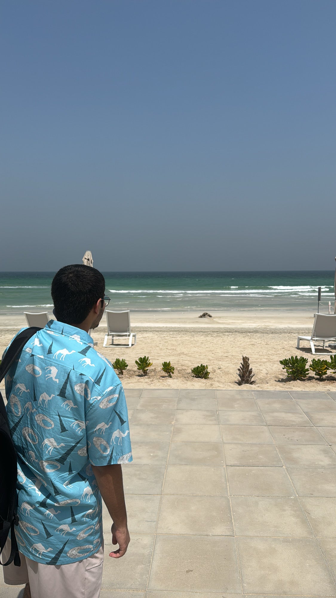 Light blue button-up shirt