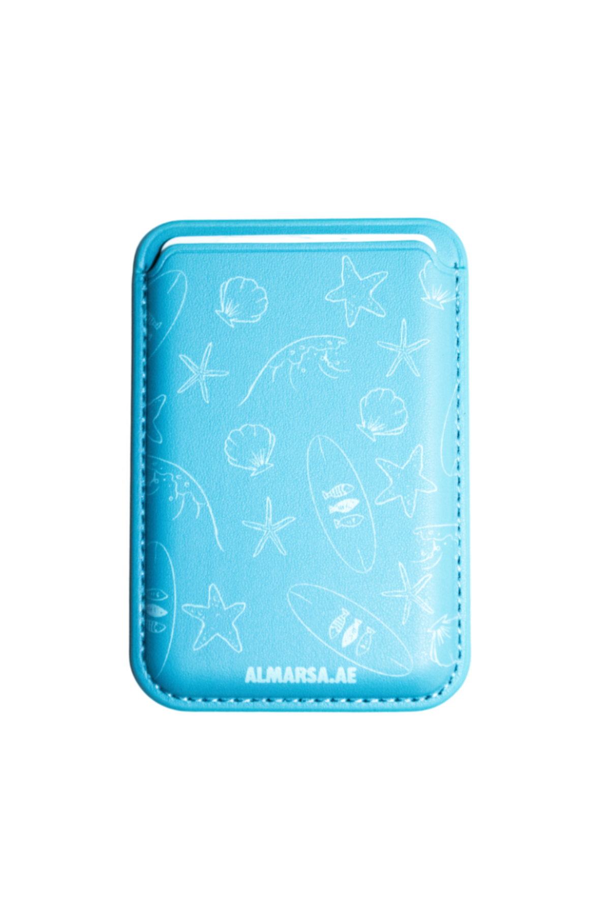 Ocean Doodles Mag-Safe Wallet (Blue)